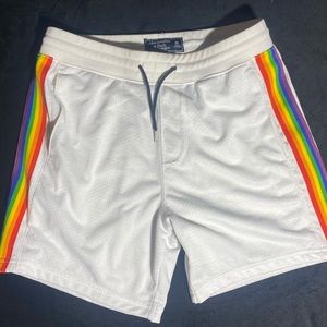 Abercrombie Mesh Pride Shorts, Men’s M, EUC
